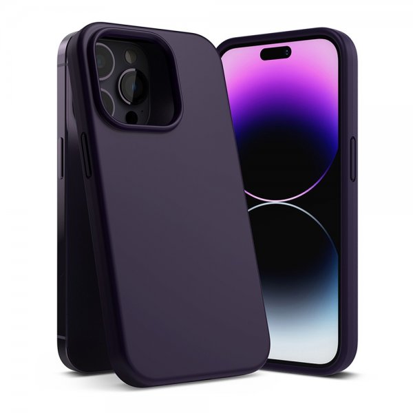 Ringke iPhone 14 Pro Deksel Silikoni Deep Purple
