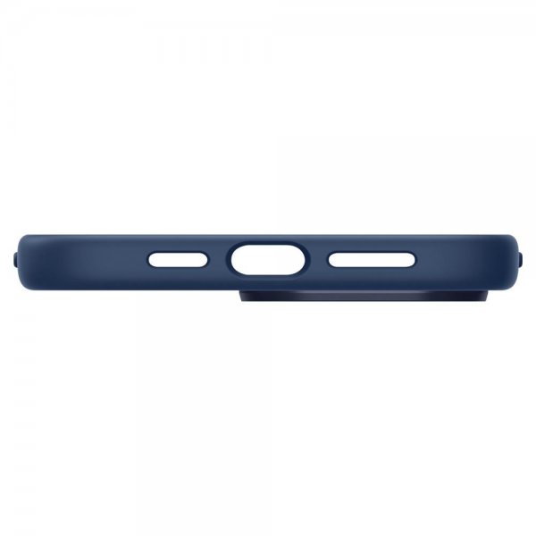 Spigen iPhone 14 Pro Deksel Silicone Fit MagFit Navy Blue