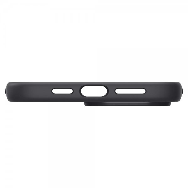 Spigen iPhone 14 Pro Deksel Silicone Fit MagFit Svart