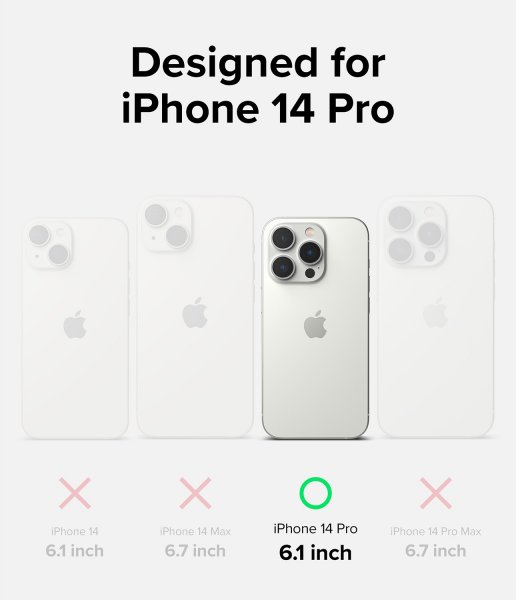 Ringke iPhone 14 Pro Deksel Silikoni Pink Sand