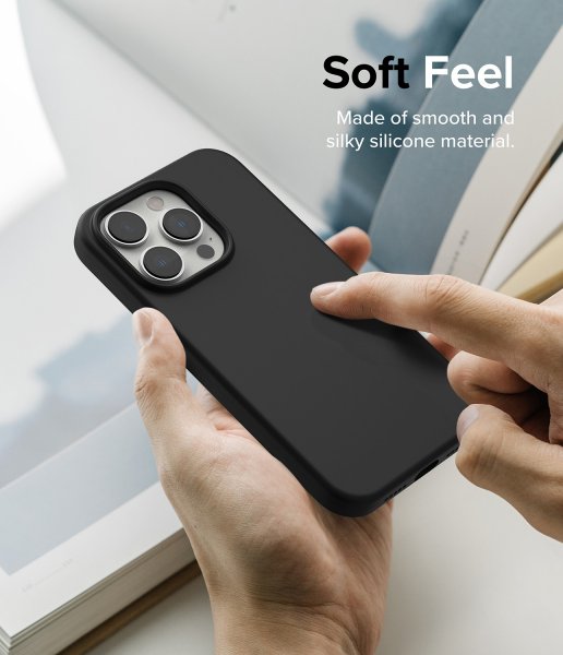 Ringke iPhone 14 Pro Deksel Silikoni Svart
