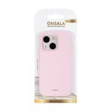 Onsala iPhone 14 Pro Deksel Silikon Chalk Pink