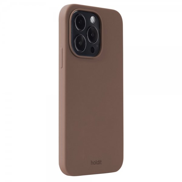 holdit iPhone 14 Pro Deksel Silikon Dark Brown