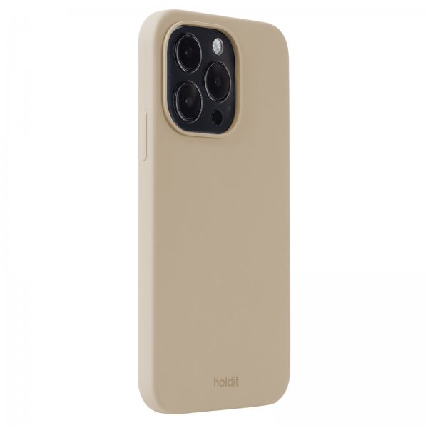 holdit iPhone 14 Pro Deksel Silikon Latte Beige