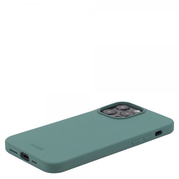 holdit iPhone 14 Pro Deksel Silikon Moss Green