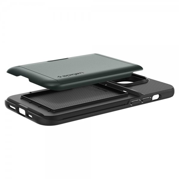 Spigen iPhone 14 Pro Deksel Slim Armor CS Abyss Green