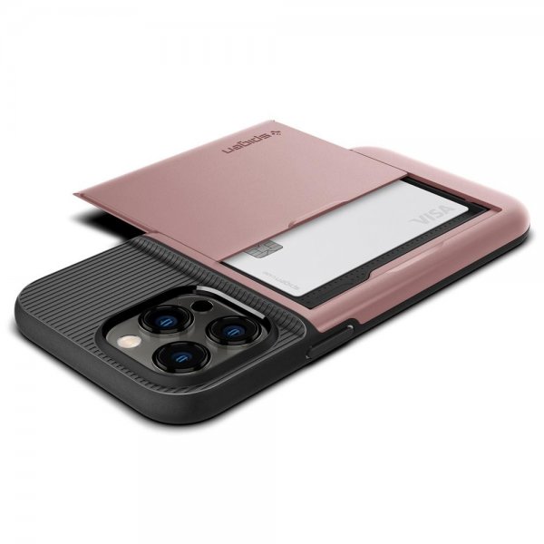 Spigen iPhone 14 Pro Deksel Slim Armor CS Rose Gold