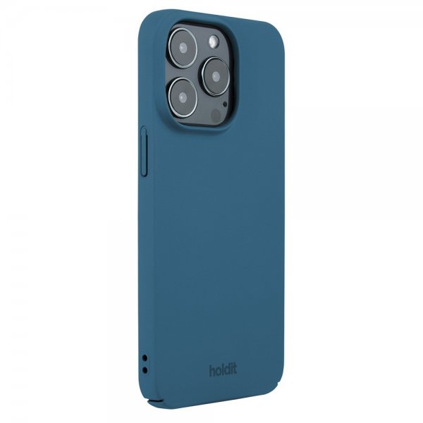holdit iPhone 14 Pro Deksel Slim Case Denim Blue