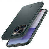 Spigen iPhone 14 Pro Deksel Thin Fit Abyss Green