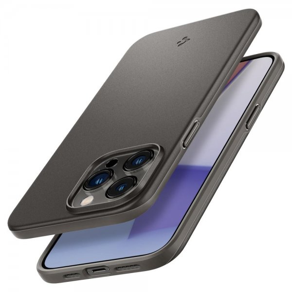 Spigen iPhone 14 Pro Deksel Thin Fit Gunmetal