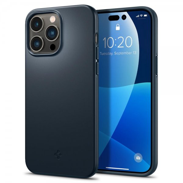 Spigen iPhone 14 Pro Deksel Thin Fit Metal Slate