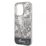 Guess iPhone 14 Pro Deksel Toile de Jouy Grå