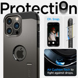 Spigen iPhone 14 Pro Deksel Tough Armor MagFit Gunmetal