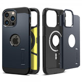 Spigen iPhone 14 Pro Deksel Tough Armor MagFit Metal Slate