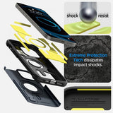 Spigen iPhone 14 Pro Deksel Tough Armor MagFit Metal Slate