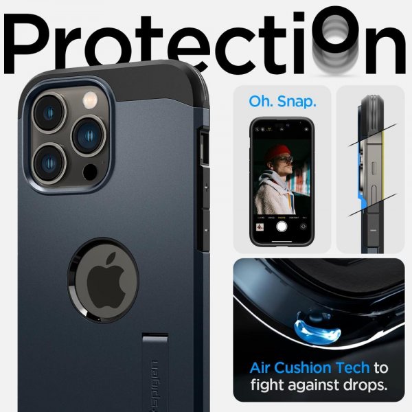 Spigen iPhone 14 Pro Deksel Tough Armor MagFit Metal Slate