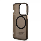 Guess iPhone 14 Pro Deksel Translucent MagSafe Svart