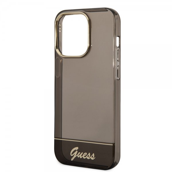 Guess iPhone 14 Pro Deksel Translucent Svart