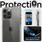 Spigen iPhone 14 Pro Deksel Ultra Hybrid Crystal Clear