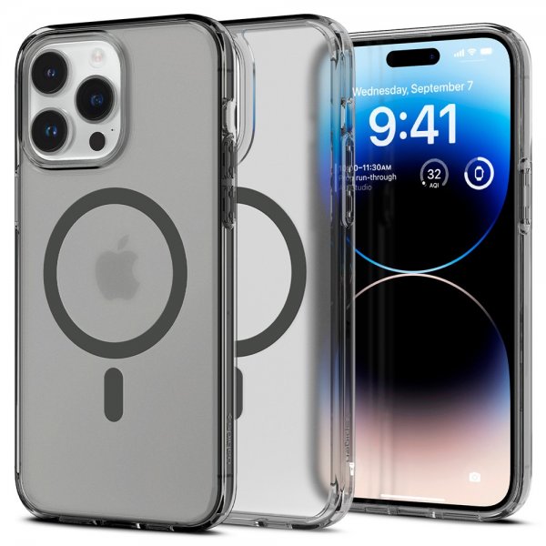 Spigen iPhone 14 Pro Deksel Ultra Hybrid MagFit Frost Black