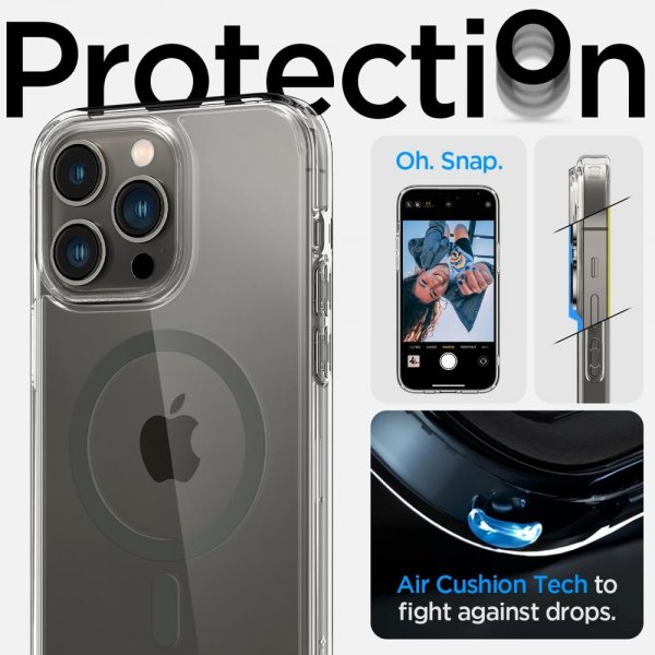 Spigen iPhone 14 Pro Deksel Ultra Hybrid MagFit Graphite
