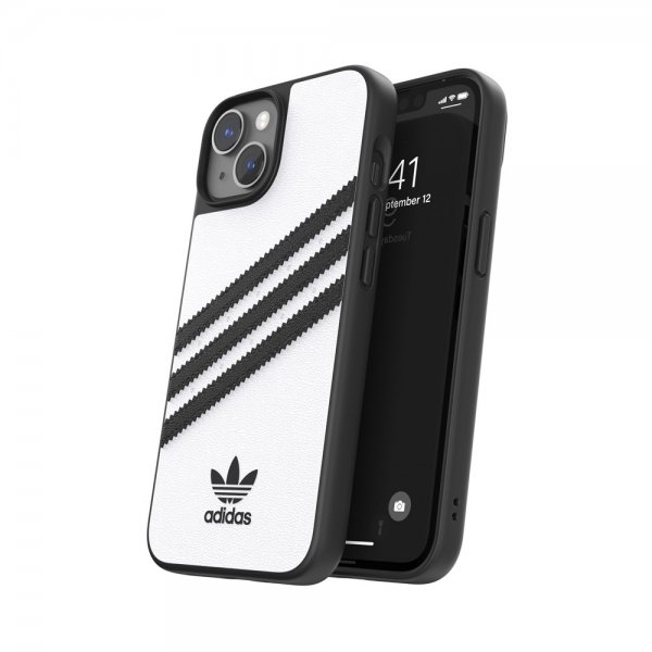Adidas iPhone 14 Deksel 3 Stripes Snap Case Hvit Svart