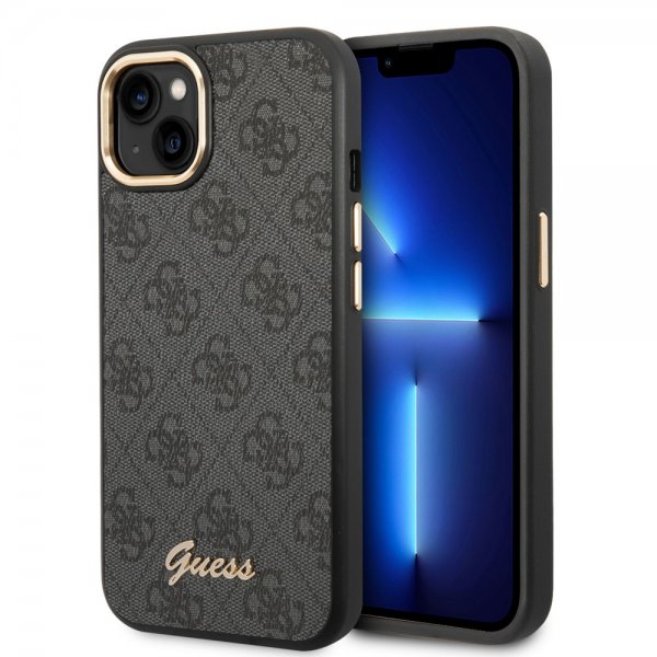 Guess iPhone 13/14/15 Deksel 4G Logo Svart