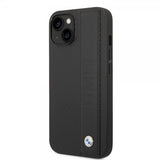 BMW iPhone 14 Deksel Big Logo Stripe Svart