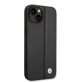 BMW iPhone 14 Deksel Big Logo Stripe Svart