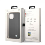 BMW iPhone 14 Deksel Big Logo Stripe Svart