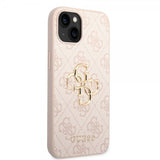 Guess iPhone 14 Deksel Big Metal Logo Rosa