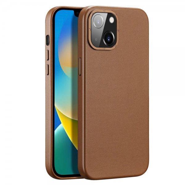 Dux Ducis iPhone 14 Deksel Grit Series MagSafe Brun