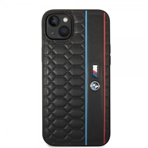 BMW iPhone 14 Deksel Hexagonal Pattern Svart