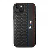 BMW iPhone 14 Deksel Hexagonal Pattern Svart