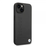 BMW iPhone 14 Deksel Hot Stamp Metal Logo Svart