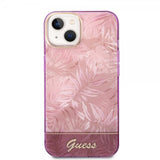 Guess iPhone 14 Deksel Jungle Rosa