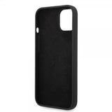 Guess iPhone 14 Deksel Liquid Silicone Metal Logo Svart