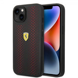 Ferrari iPhone 14 Deksel Logo Perforert Rød