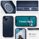 Spigen iPhone 14 Deksel Mag Armor MagFit Navy Blue