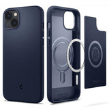 Spigen iPhone 14 Deksel Mag Armor MagFit Navy Blue