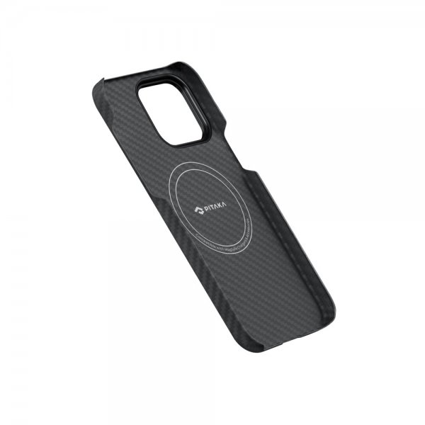 Pitaka iPhone 14 Deksel MagEZ Case 3 Black/Grey Twill