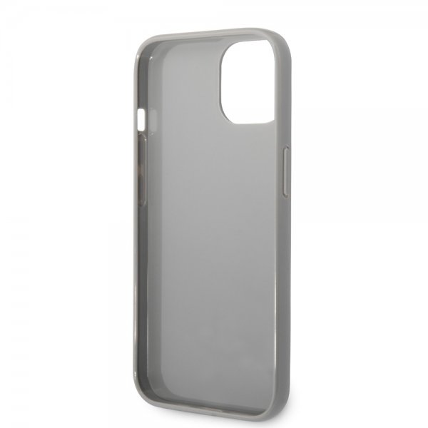 Karl Lagerfeld iPhone 14 Deksel Monogram Iridescent Sølv