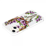 iPhone 14 Deksel Motiv Blomster Og Hjort