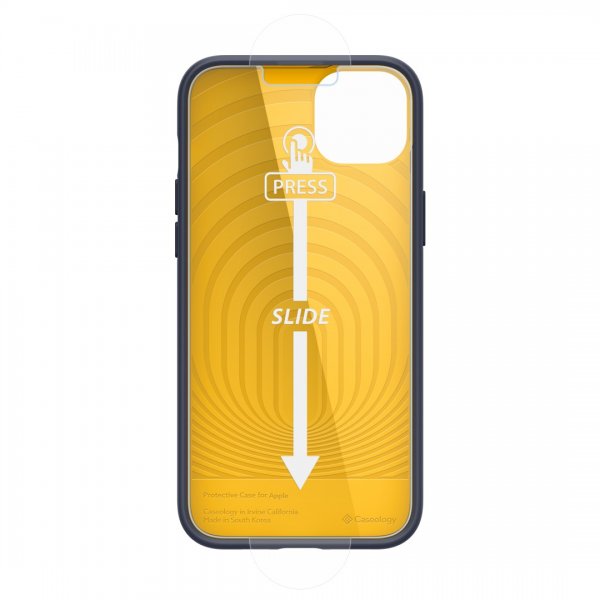 Caseology iPhone 14 Deksel Skjermbeskytter Nano Pop 360 Blueberry Navy
