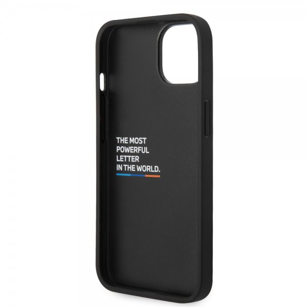 BMW iPhone 14 Deksel Tikattu Svart