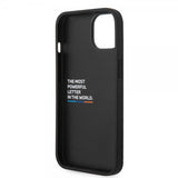BMW iPhone 14 Deksel Tikattu Svart