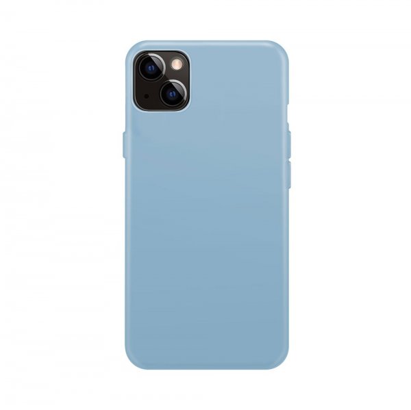Xqisit iPhone 14 Deksel Silicone Case Mørkeblå