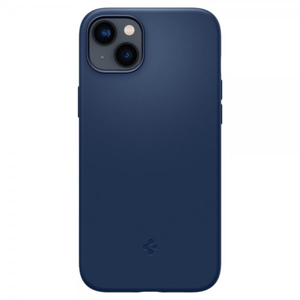 Spigen iPhone 14 Deksel Silicone Fit MagFit Navy Blue