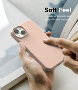 Ringke iPhone 14 Deksel Silikoni Pink Sand