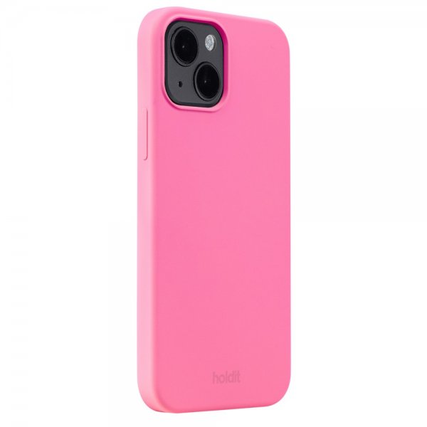 holdit iPhone 14 Deksel Silikon Bright Pink